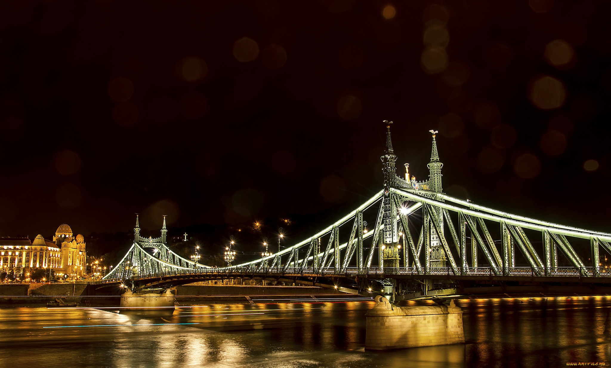 freedom bridge,  budapest,  hungary, ,  , , , , 